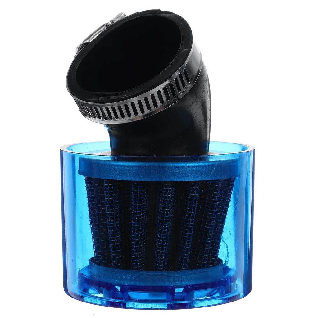 35/40/42/45/48 мм изгиб локтя горловины мотоцикла очиститель воздушного фильтра подходит для квадроциклов 125cc-250cc Pit Dirt Bike брызгозащищенный синий