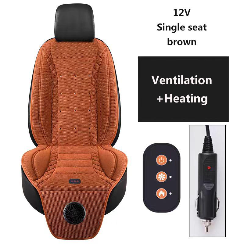 12/24 В Автомобильная Вентиляция Подушка Сиденья Лето Охлаждение Зима Отопление Коврик Сиденья Выдувная Вентиляция Авто Старт Стоп Накладка Салон Автомобиля