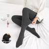 Women's Thick Velvet-Lined Striped Leggings - Autumn/Winter Style, Step-on One-Piece Warm Pants