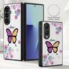 Романтичный Чехол-Бабочка Для Samsung Z Fold 8 Ultra 7 6 5 Роскошная Кожаная Накладка Жесткий Чехол Для Складного Телефона Для Galaxy Z Fold8 Fold7 Fold6