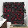 Stylish Printed Polyester Shower Curtain Modern Waterproof Bath Partition for Bathroom Decor