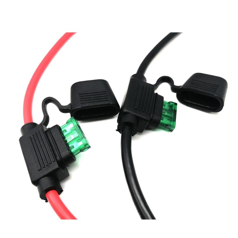 Разъем SAE для аккумулятора SAE на клемму с кольцом Жгут проводов 10AWG 2-контактный Быстросъемный SAE Удлинительный кабель SAE с SAE RP адаптером
