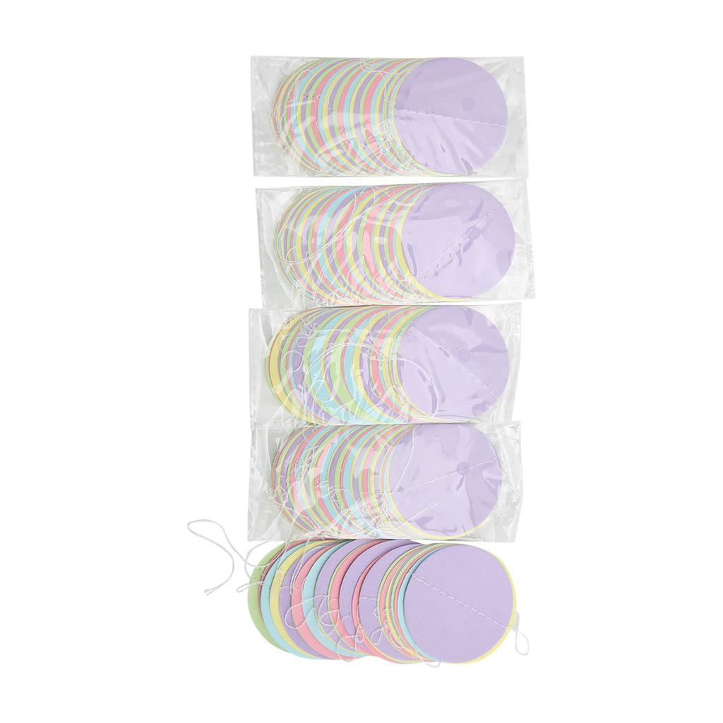5Pcs Circle Dot Paper Garland Colorful Circle Dot Exquisite Colors Wide Application Durable