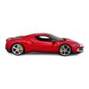 Bburago Ferrari 296 GTB Assetto Fiorano Мини-автомобиль, литой под давлением автомобиль, готовый продукт Ferrari 296 GTB Assetto Fiorano RD 1/18, красный/белый, 1/18 18-16017