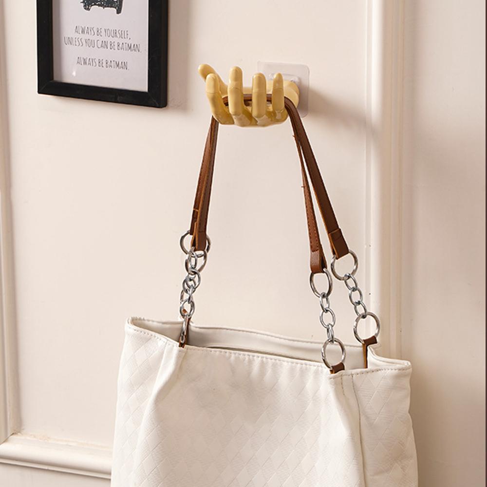 Hand Wall Strong Non-Punching Non-Trace Hook Household Wall Storage Key Hook Bathroom Shelf