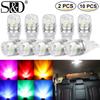 10Pcs/2Pcs T10 LED W5W LED Bulb 194 168 Led 2SMD 5630 Car Wedge License Plate Lamp Dome Light 3000K 6000K White Green Blue Red