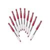Гелевая шариковая ручка Mitsubishi Pencil Uniball Signo 0,38 Бордовый Черный 10 шт. UM151.60
