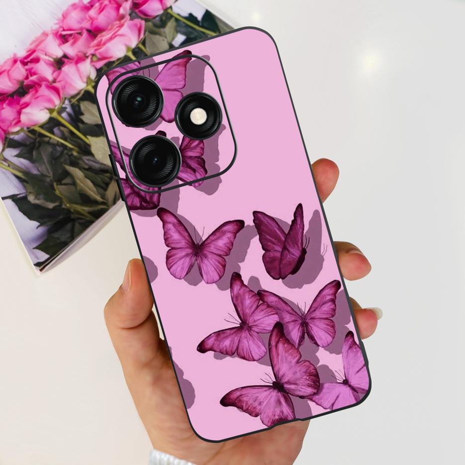 Чехол для Tecno Spark 20C BG7n BG7 Стильный окрашенный чехол Мягкий ТПУ Матовый чехол для телефона Для Tecno Spark 20 Pro Plus Spark20 20C Бампер