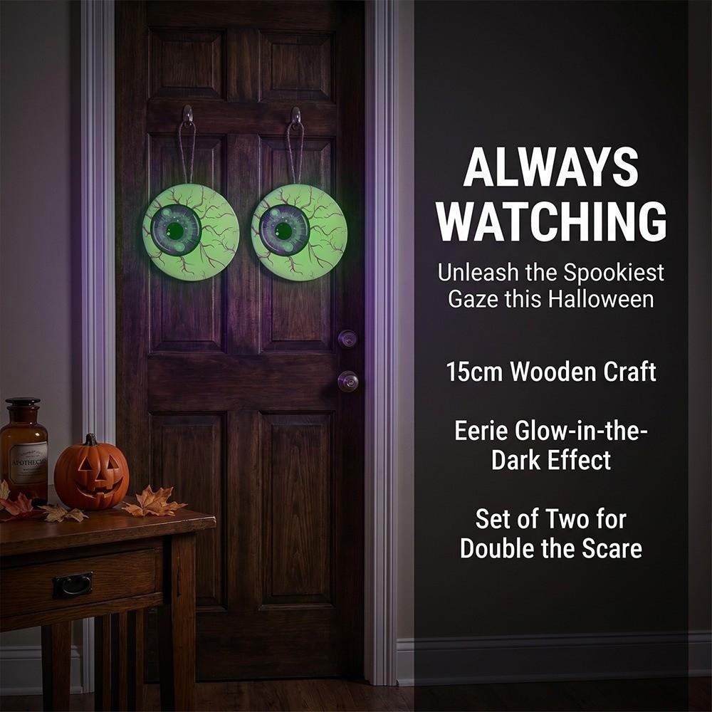 2D Flat Giant Hanging Eyeball Round Halloween Eyeball Decor Indoor Outdoor