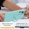 For Xiaomi 12T 5G/Redmi K50 Ultra 5G Ring Kickstand Liquid Silicone Phone Case Cell Phone Cover with Lanyard