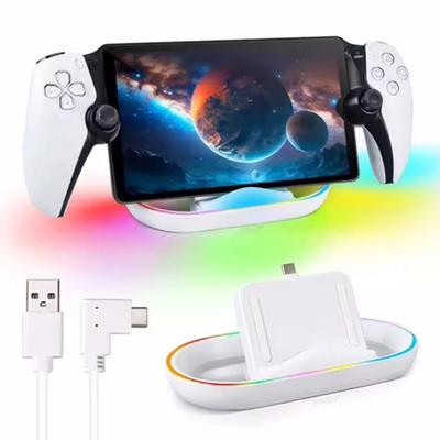 Зарядная станция для Sony Play Station PS5 Playstation PS 5 Portal Игровой консоли Стенд Игровые аксессуары RGB Зарядное устройство База-подставка
