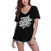 Women's V-Neck T-Shirt True Friends Stab You In The Front - Ironic Slogan
