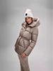 2025 European & American Women's Mid-Length Hooded Down Cotton Coat - Thickened & Slimming Outerwear Trend