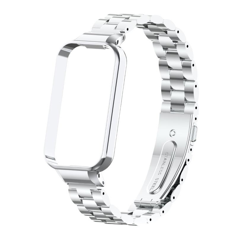 Металлический браслет для Redmi Band 2, ремешок из нержавеющей стали с чехлом, ремешок для часов для Redmi Smart Band 2, сменный браслет Correa