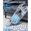 BQYPOWER Ручной беспроводной пылесос, 16000 Па сильное всасывание, Ручной пылесос-очиститель от пыли, Беспроводной, Перезаряжаемый, с множеством насадок, Портативный для автомобиля