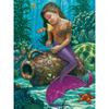 Алмазная картина "Русалка, сидящая на урне" Стразы Хрусталь Рукоделие Алмазная вышивка