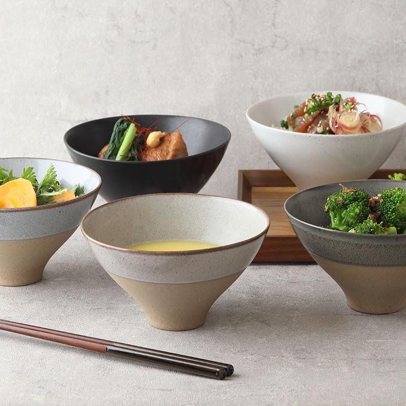 EAST Table Rice Bowl L 14cm Bowl Kiln Forbito Dishwasher Safe Green1/2 44-078-03