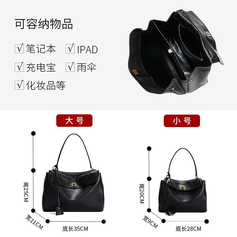 Hot-selling Leather Women's Bags, Crossbody Shoulder Bags, Underarm Portable High-end Large-capacity Women's Tote Bags