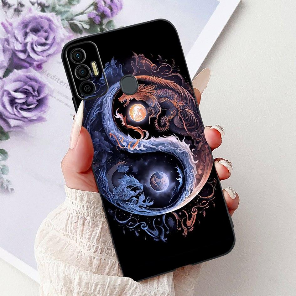 Для Tecno Spark 7 Чехол KF6 KF6j KF6i Обложка Милый Модный Кот Цветок Мягкий Силиконовый Защитник Для Tecno Spark 7P 7T Spark7 Pro Capa
