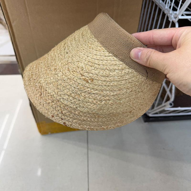 Lafite empty top hat children summer seaside vacation sun protection sun hat hand-woven big brim sun hat