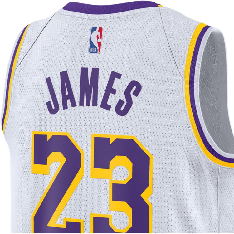 Nike Баскетбольная майка NBA Los Angeles Lakers Леброн Джеймс, версия Association, Swingman, Dri-FIT, DN2081-103