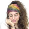 Criss Cross for Women Girls Sport Head Wraps Wide Knotted Headbands Tie Dye Turban Twist Headbands