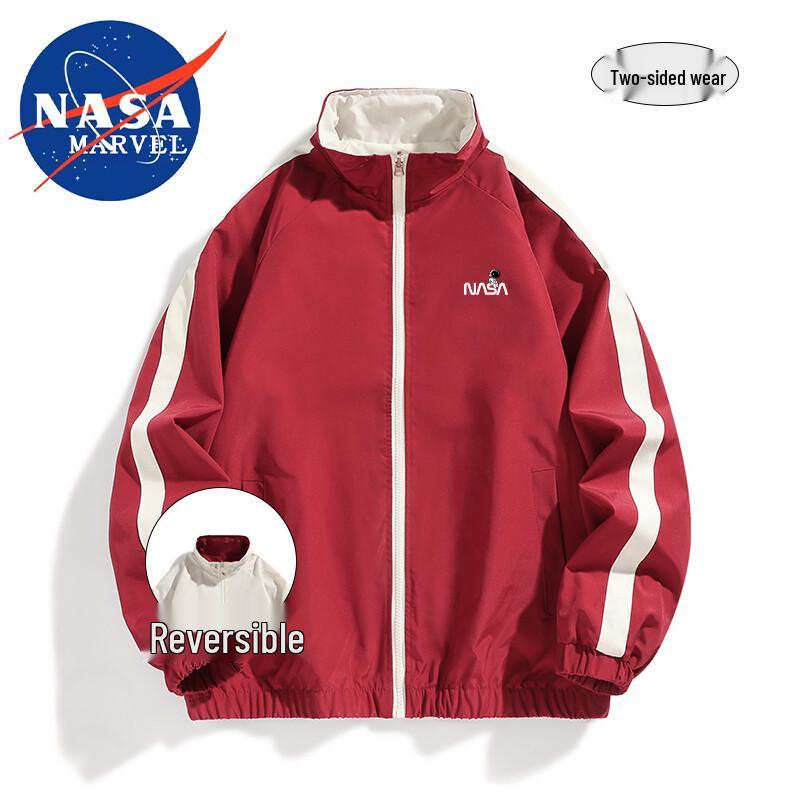 НАСА МАРВЕЛ Двусторонняя ветрозащитная куртка со стойкой воротником