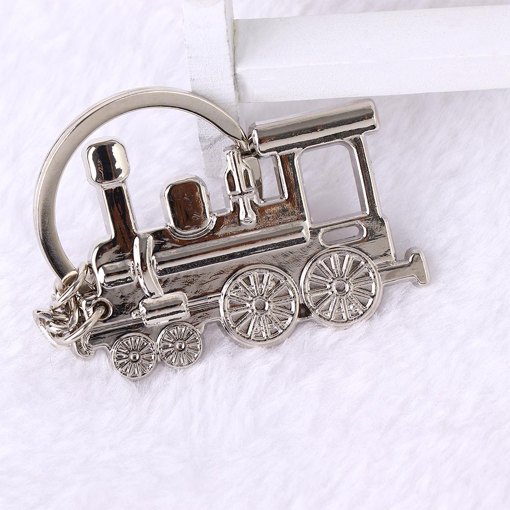 Локомотив Креативный Брелок Автомобильный Серебристый Брелок Панк Брелки Поезд Паровой Держатель