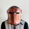 Dual Tone Barbuta Knight 18g Mild Steel Medieval Helmet  Ideal for , Cosplay, Halloween Costume  Best Gift
