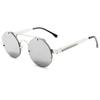 Round Steampunk Sunglasses Men Fashion Elastic Designer Vintage Rimless Sun Glasses For Women Lentes De Sol