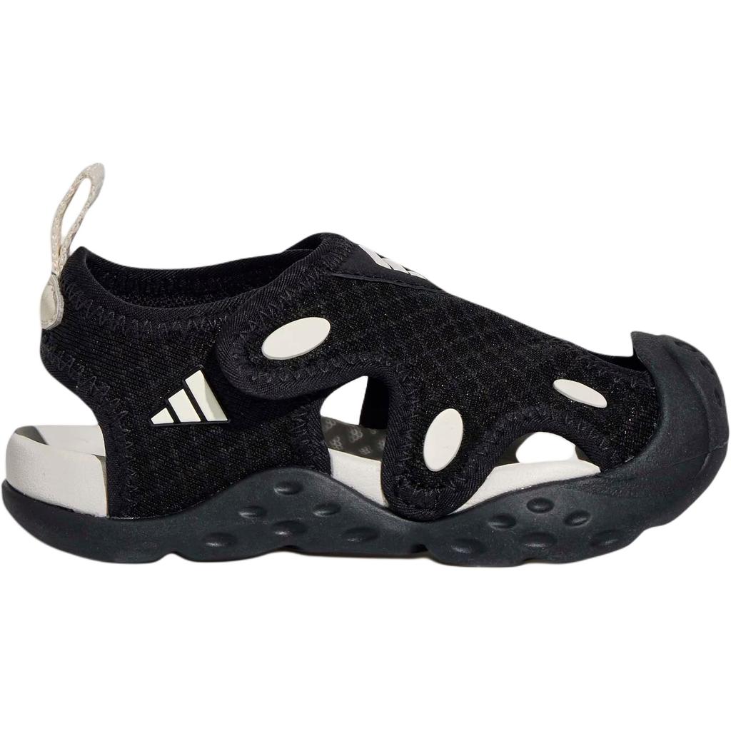 adidas Starstride Удобные Нескользящие Прочные Быстросохнущие Низкие Ходячие Ботинки Детская Обувь Черный KI6483