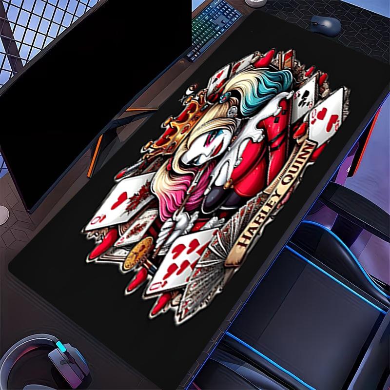 Harley Quinn Joker Print Mouse Pad, for Keyboard Pad Laptop PC Mat for Office Home Use, Desk Decor, Perfect Birthday Gift for Gamers