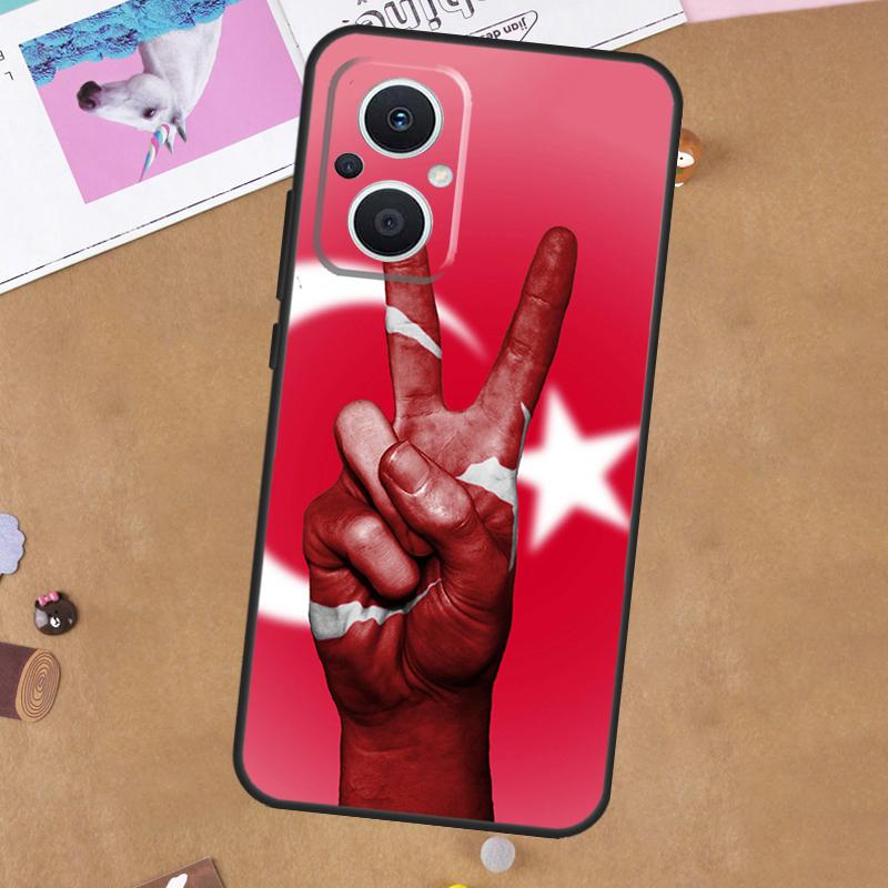 Чехол Турция Турецкий флаг для OPPO Reno 11 10 Pro 8 7 6 5 4 Lite 8T 5Z 4Z 11F OPPO Find X5 X6 Pro X2 Neo X3 Lite