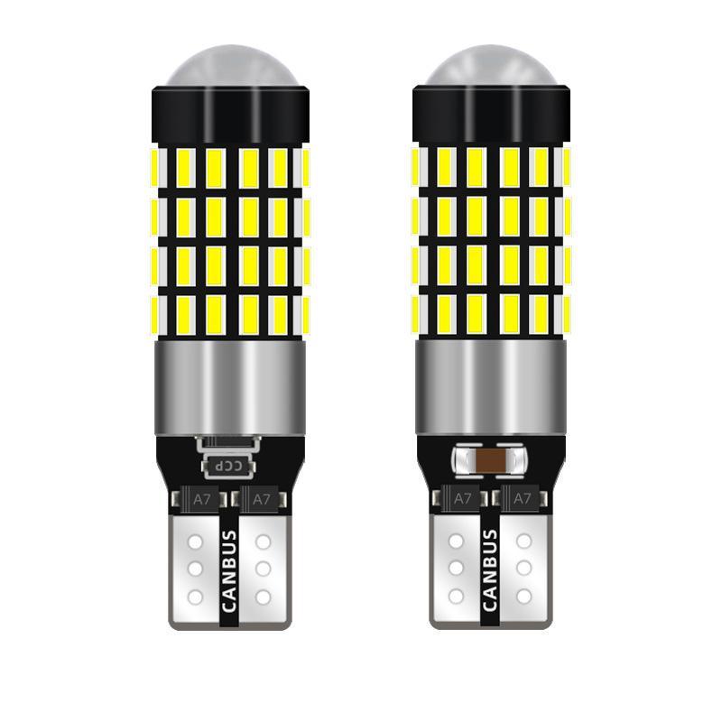 2Pcs Wide Angle LED Car Reverse Bulbs High Power Extreme Bright Backup Parking Lights for All Types of Vehicle Modification Bulbs 7