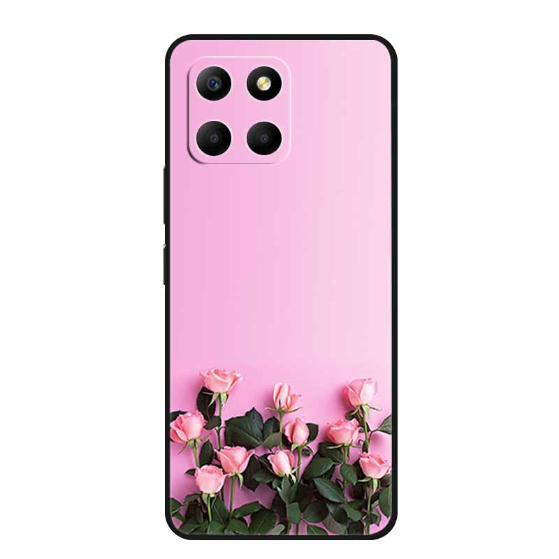 Чехол для Honor X6a Животные ТПУ Силикон Мягкая Задняя Крышка Телефона для Huawei Honor X6a HonorX6A 2023 Защитный Волк Черный Крутой Чехол