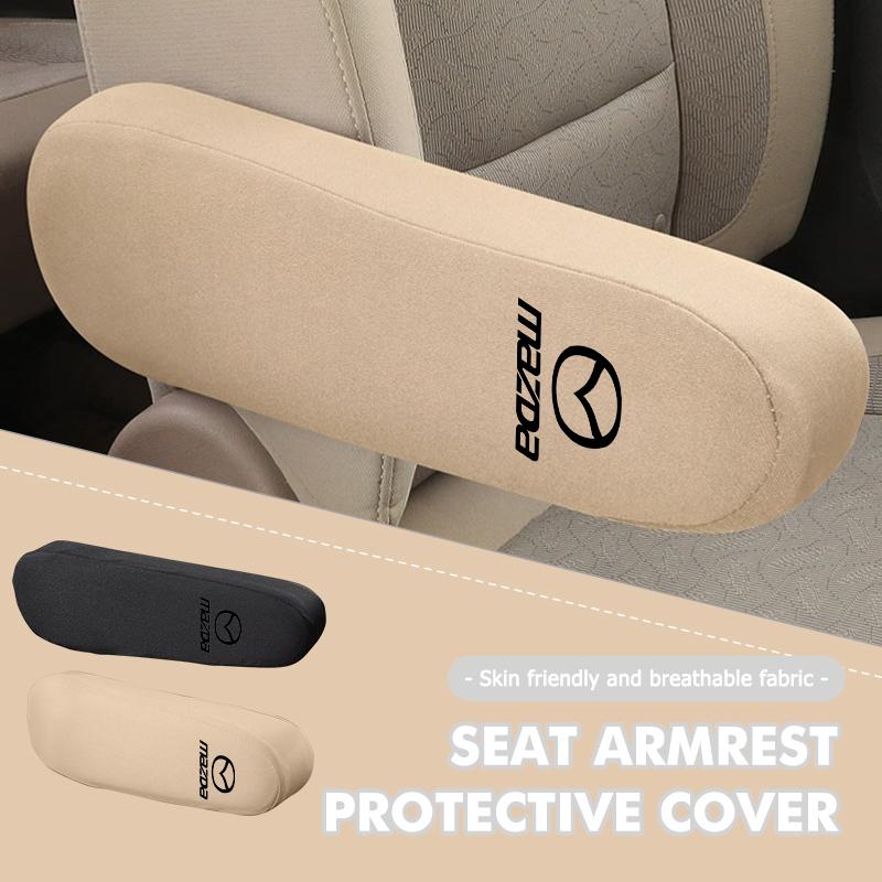 Car Seat Armrest Protector Cover Fabric Elbow Support Case Accessories For Mazda 3 6 CX5 2 CX3 CX9 MX5 RX8 Axela Demio Atenza MS FF3