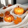 1-10PCS LED Glowing Pumpkin Halloween Decorations Tabletop Ornaments Spooky Props for Haunted House Party Home Desktop Display