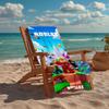 Ultra-Soft Beach Towel with Roblox Theme,Ideal for Pool - Camping, Diving - Perfect Travel Essential, Vibrant Beach Towel.