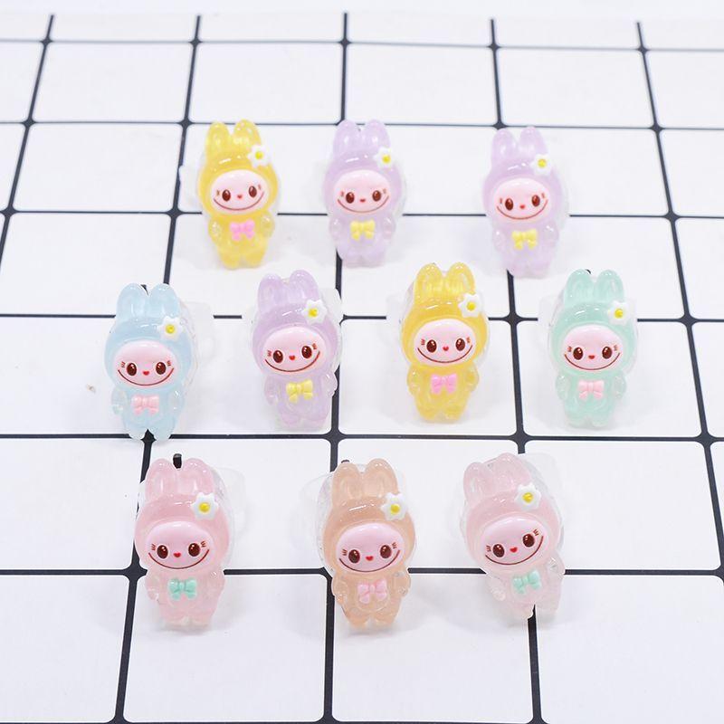 Switch Flashing Light Ring, Cute Children's Luminous Ring, Princess Night Light Small Gift