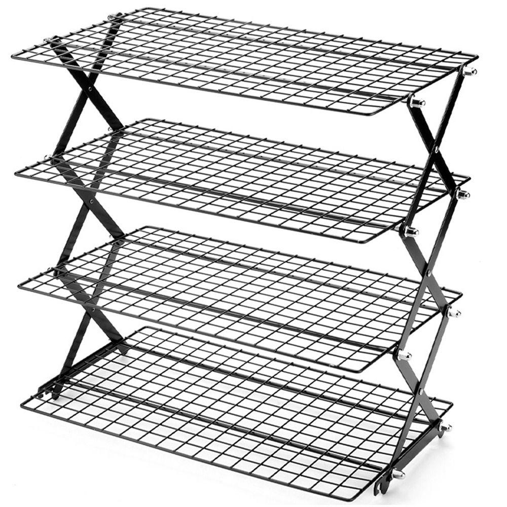 Stainless Steel Baking Cooling Tray Wire Grid Barbecue Shelf High Quality Grid Holder Oven Use
