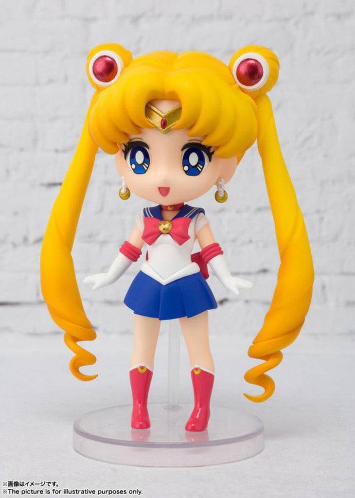 TAMASHII NATIONS Фигурка Figuarts mini Pretty Guardian Sailor Moon примерно 90 мм, окрашенная, подвижная, из ПВХ и АБС