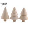 Art Craft Supplies DIY Unfinished Wooden Christmas Tree Kit, Blank Wood Figurines for Kids Painting, Hand?Painted Tabletop Decorations Home Holiday