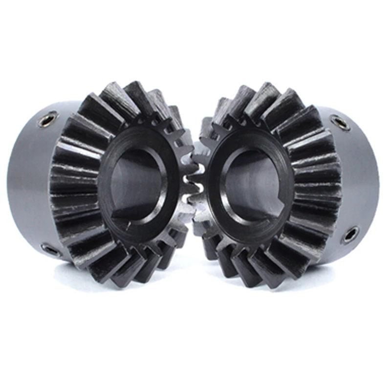 1Pcs 1.5M 2M 25 30 Teeth Bore 12/14/15/16-25mm Shaft Hole Tapered Bevel Gear 1: 1# 45 Steel 90 Degree Steering Gear with Keyway