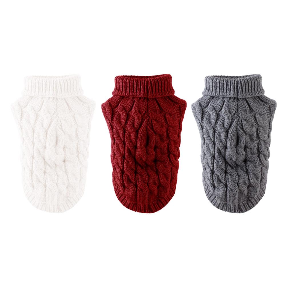 Ткань для домашних животных, мягкая трикотажная для маленьких и средних собак, зимняя одежда, теплая одежда для собак, рождественская одежда C I7F5