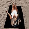 Полотенце пляжное из микрофибры с узором M-Misfits, впитывающее, быстросохнущее, мягкое, для йоги, плавания, курорта, альпинизма