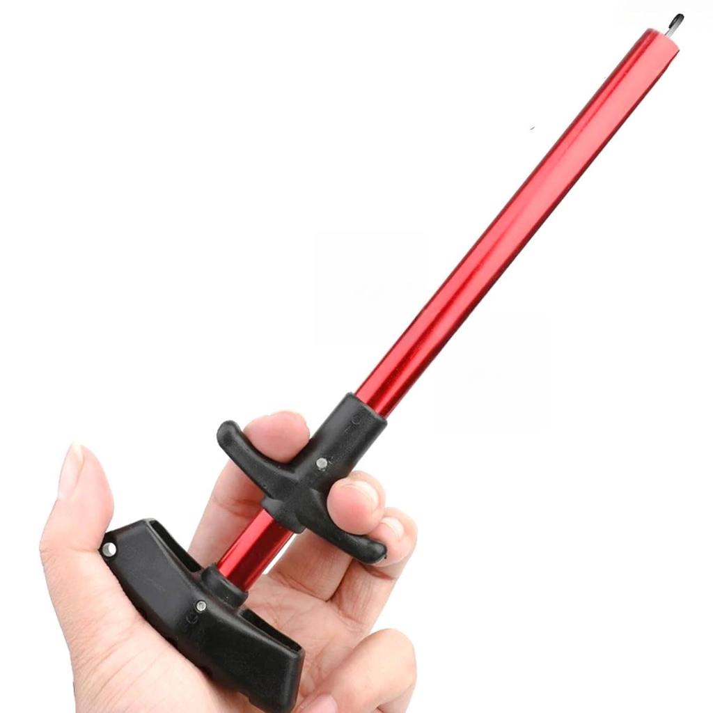 Hook Portable Hook Remover for Easy to Durable Remover, T-Shaped Fishing, Use, Portable, Rustproof, Wear-Resistant, (Red)