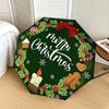 1pc Christmas Wreath with Treats Umbrella with Plastic Handle,Suitable for All Seasons Home Travel Outdoor UmbrellaDD220