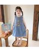 Korean version children's clothing girls' dress summer 2026 new stylish children's sleeveless camisole denim vest skirt