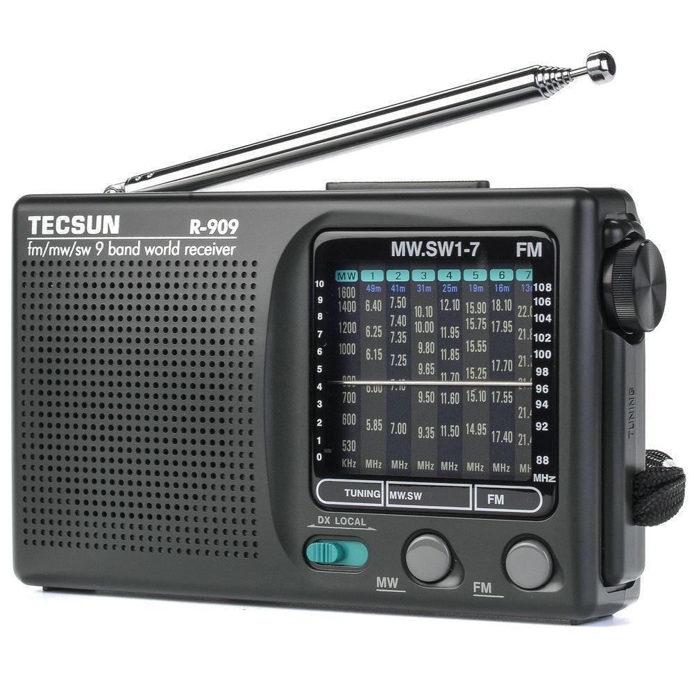Tecsun R-909 Портативное многодиапазонное FM-радио для пожилых людей