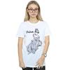 Disney Womens/Ladies Cinderella Slipper Sketch Cotton Boyfriend T-Shirt